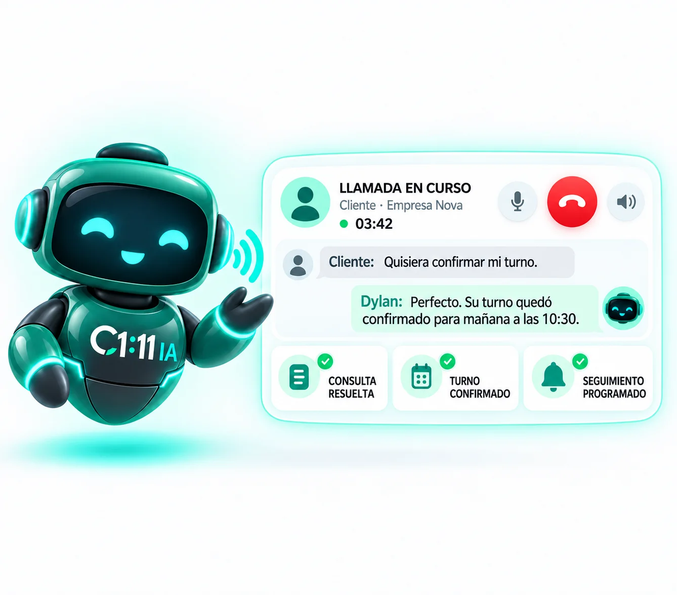 Agentes telefónicos con inteligencia artificial para empresas