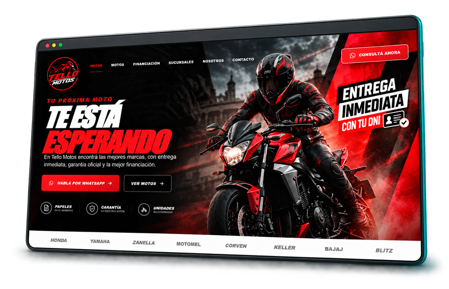Diseño de sitio web comercial para empresas